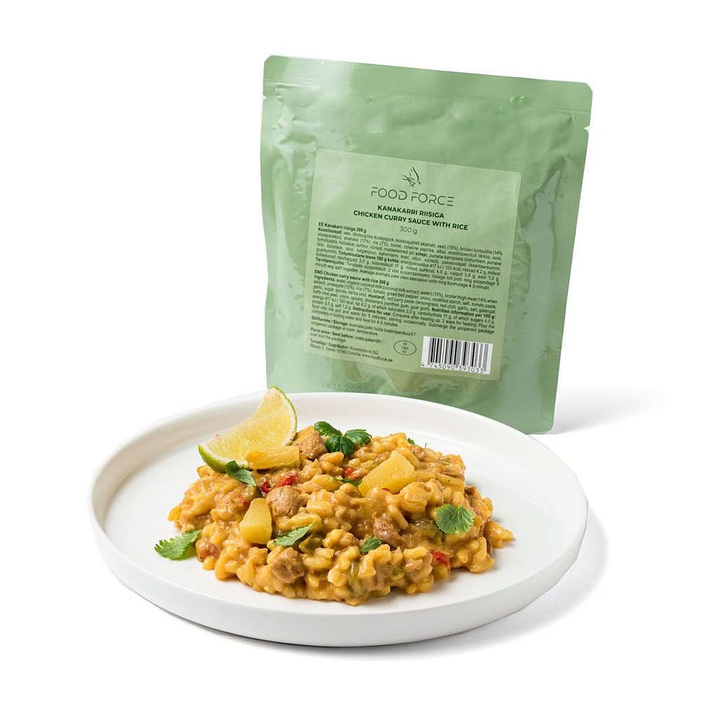 Mjukkonserv Kyckling Med Currysås & Ris 300g