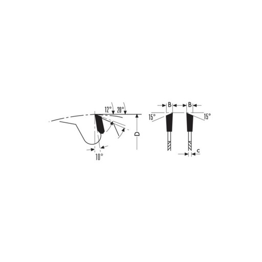 HW-klinga för HSK63-adapter B30 d30 B/c 3.2/2.2 Z72 pinnhål PH02
