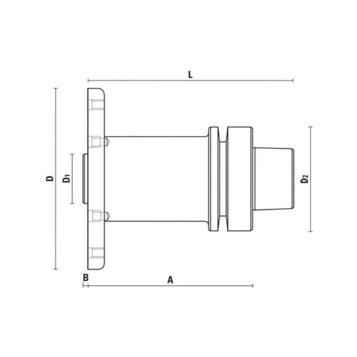 Klinghållare HSK63F A100 D110 D¹30 D²63 B2.5 L125