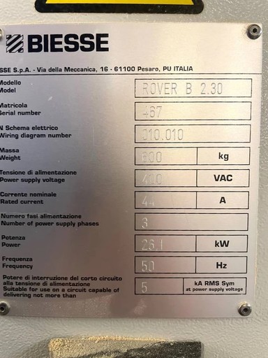 CNC-maskin Biesse Rover B 2.30 CNC-maskin Biesse Rover B 2.30