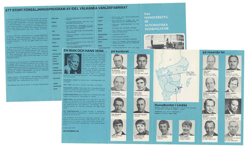 Säljfolder från 1973
