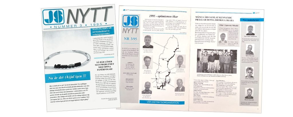 Sista numret av kundtidningen JS-Nytt.