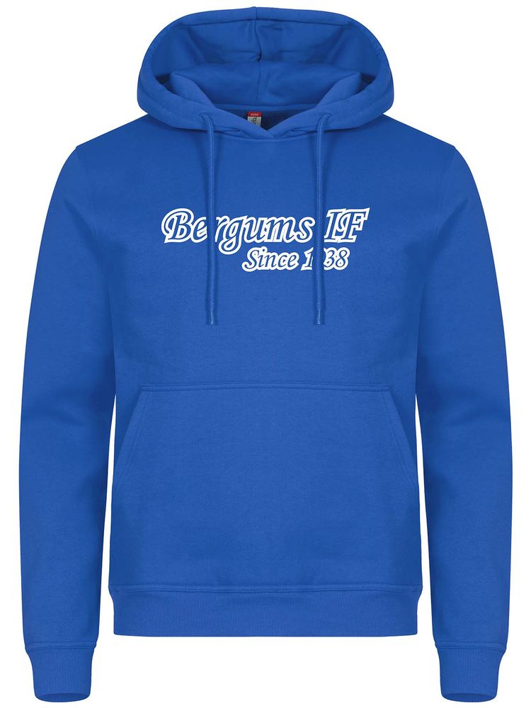 Hoodtröja - Supporter, Blå (Bergums IF)