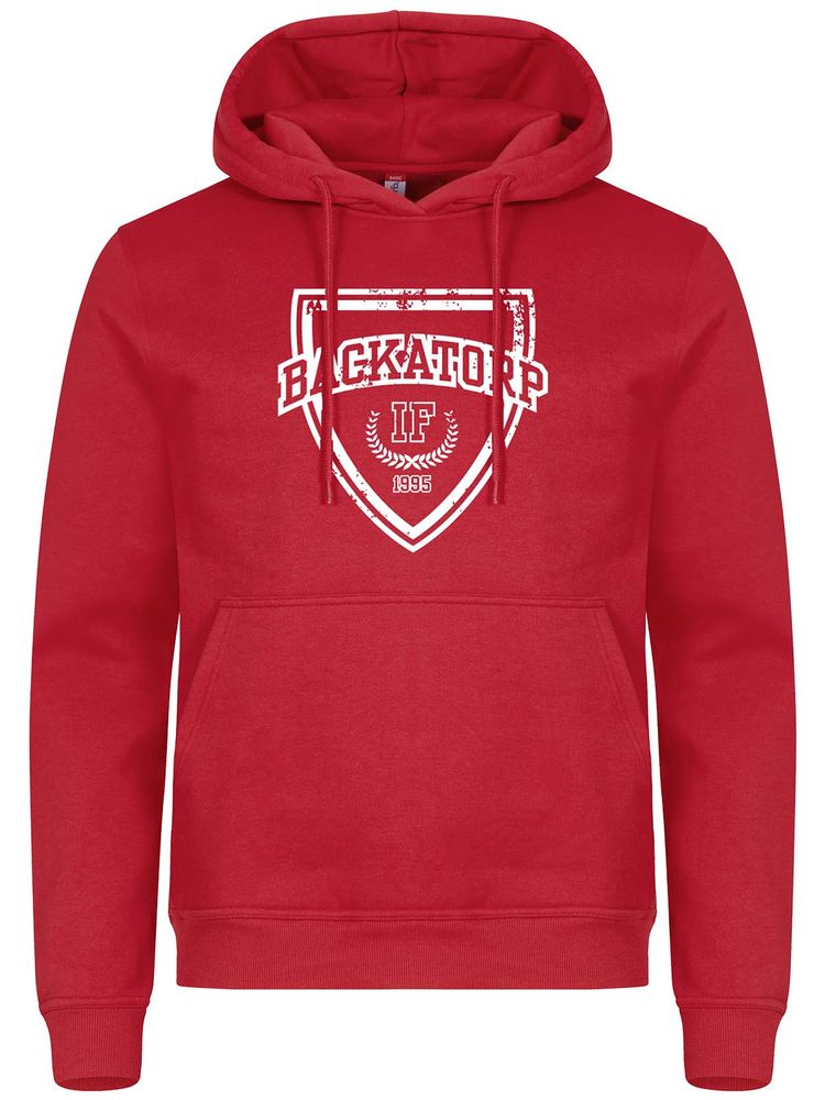 Hoodie - Supporter, Red (Backatorp IF)