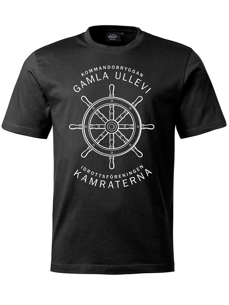 T-shirt Herr, Svart - Kommandobryggan Roder