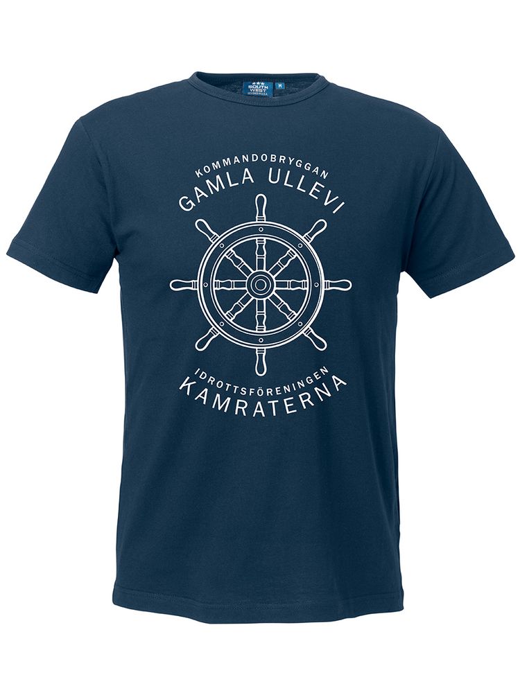 T-shirt Herr, Marinblå - Kommandobryggan Roder