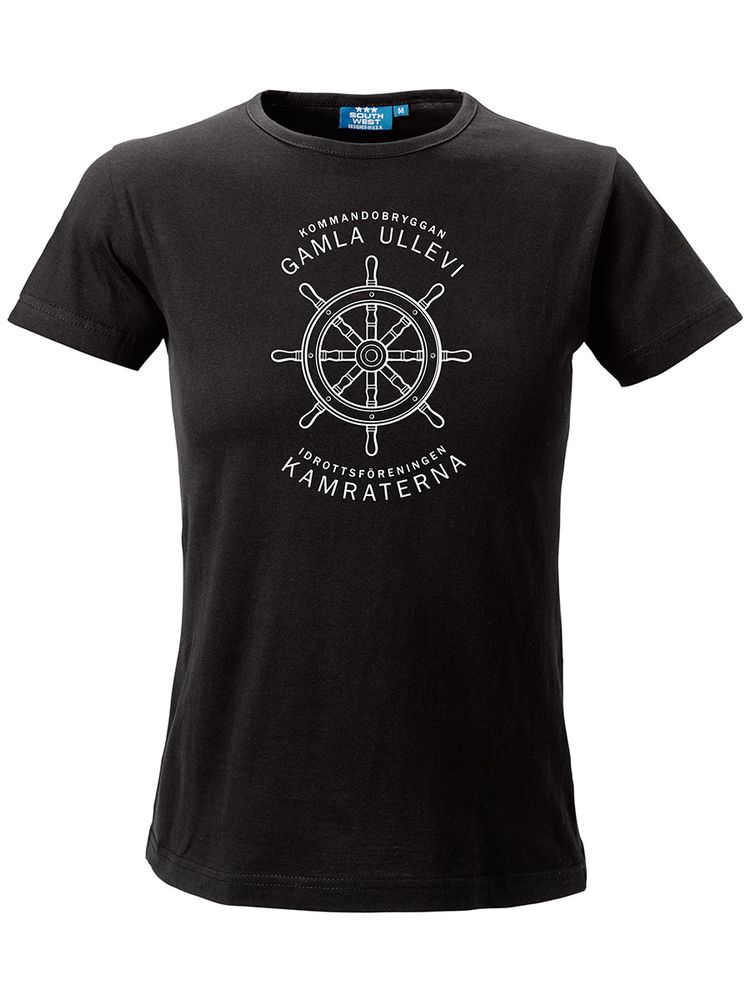 T-shirt Dam, Svart - Kommandobryggan Roder
