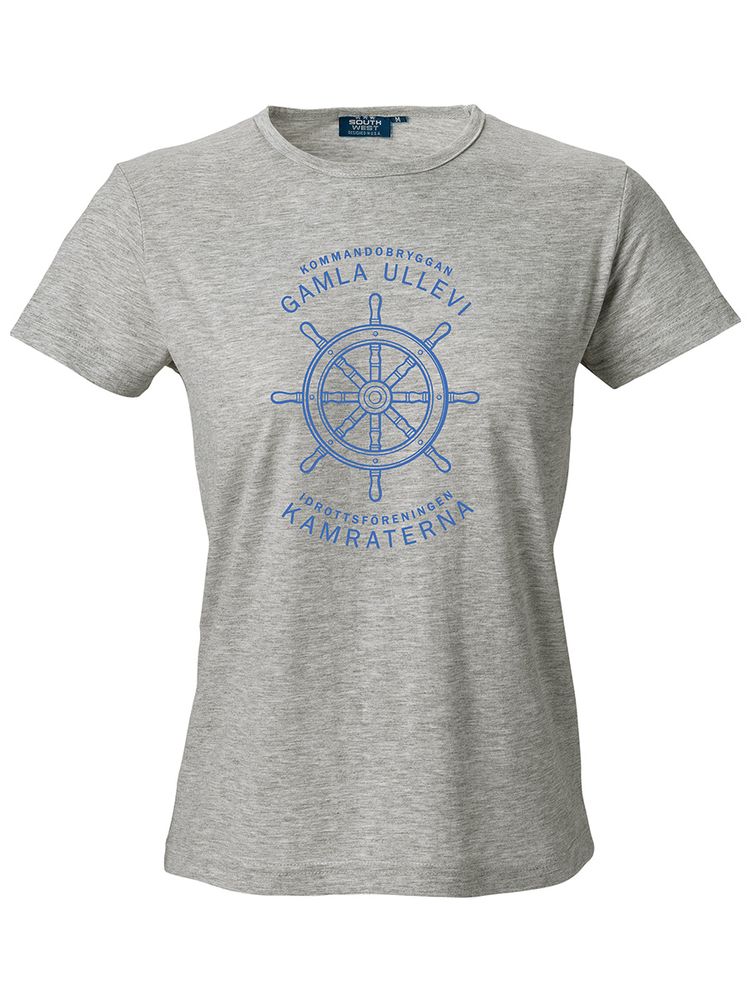 T-shirt Dam, Grå - Kommandobryggan Roder