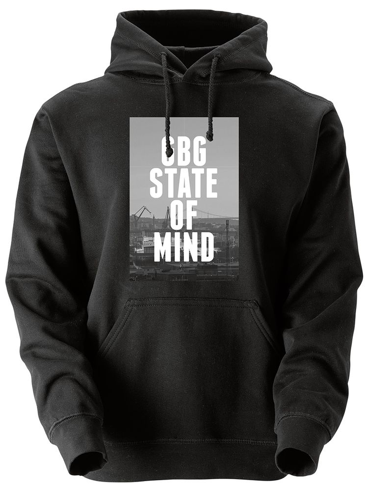 Hoodtröja, Svart - GBG State Of Mind