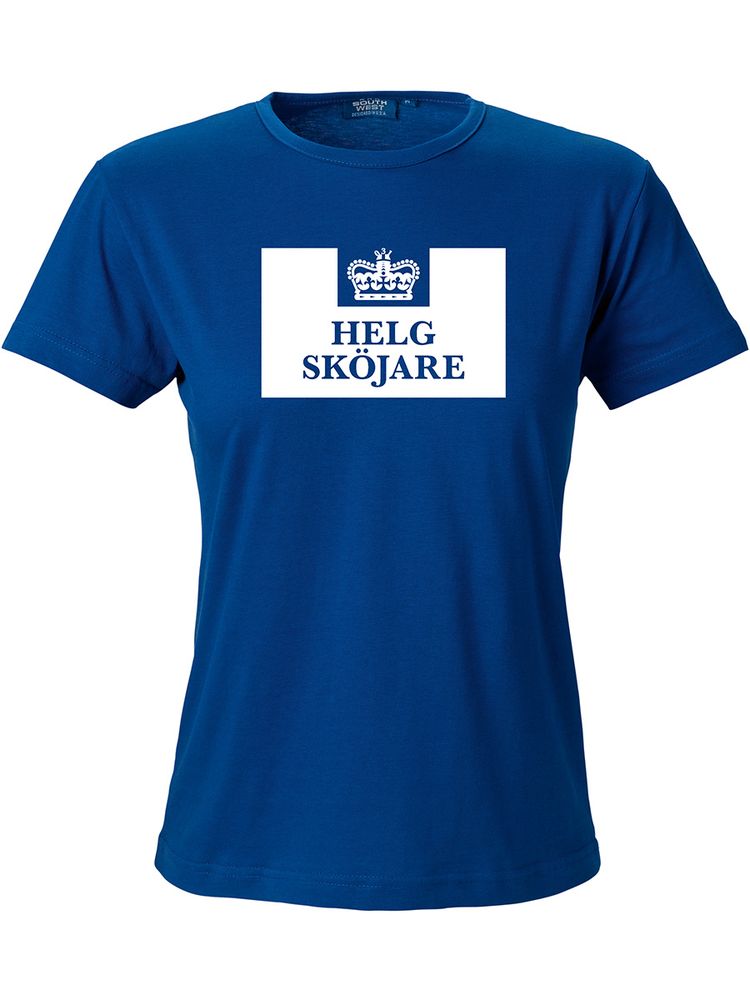 T-shirt Dam, Blå - Helgsköjare