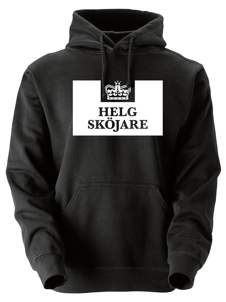 Hoodtröja, Svart - Helgsköjare