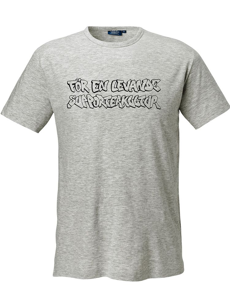 T-shirt Herr, Grå - Levande Supporterkultur