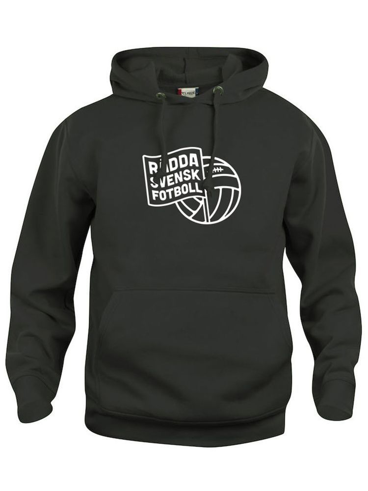 Hoodtröja, Svart - Rädda Svensk Fotboll