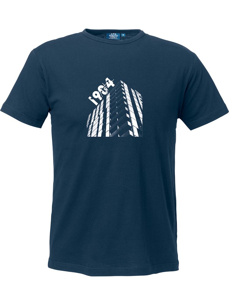 T-shirt Herr, Marinblå - Höghus 1904