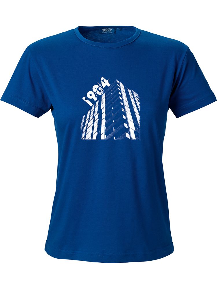 T-shirt Dam, Blå - Höghus 1904