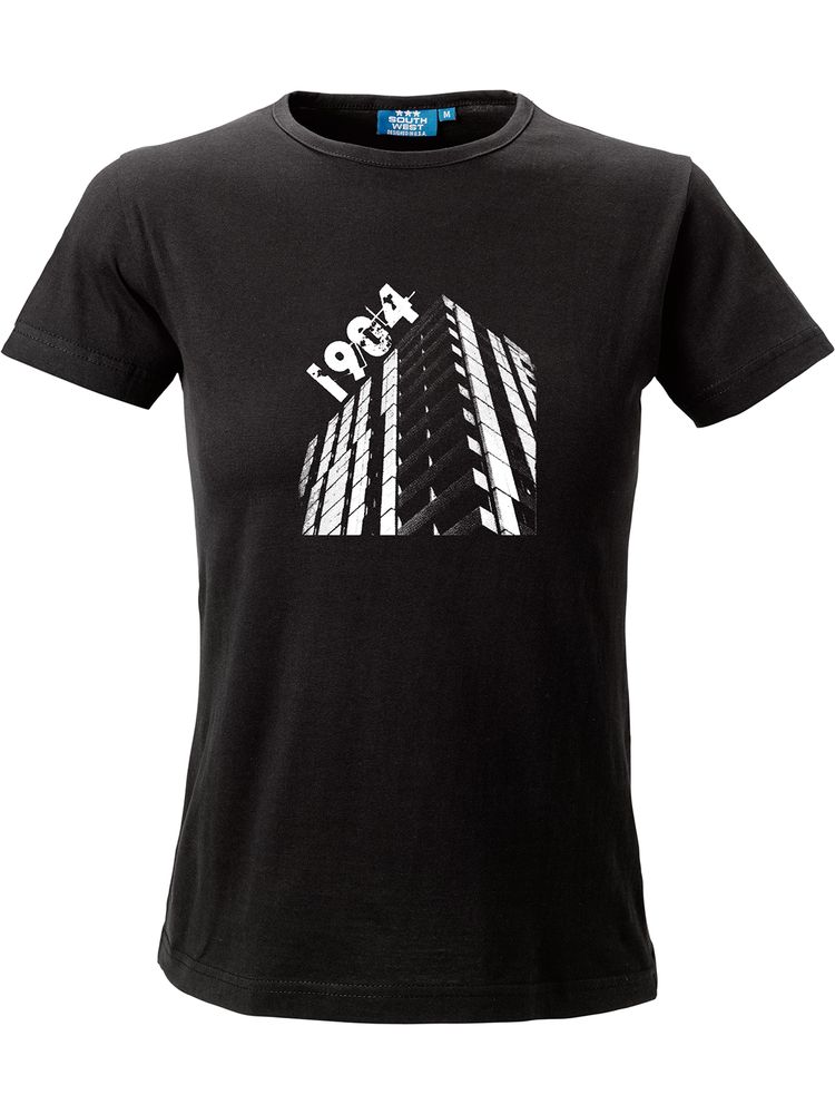 T-shirt Dam, Svart - Höghus 1904