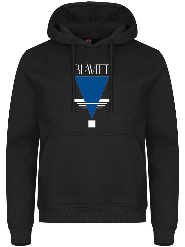 Hoodie, Black - Blåvitt Triangel
