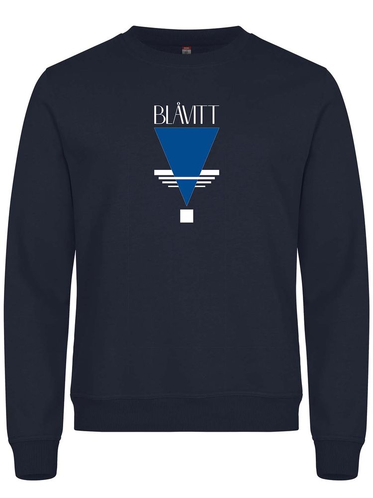 Sweatshirt, Navy - Blåvitt Triangel