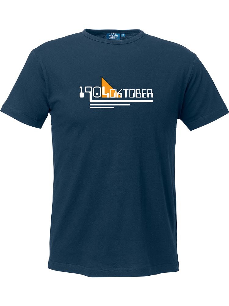 T-shirt Herr, Marinblå - 1904 Oktober