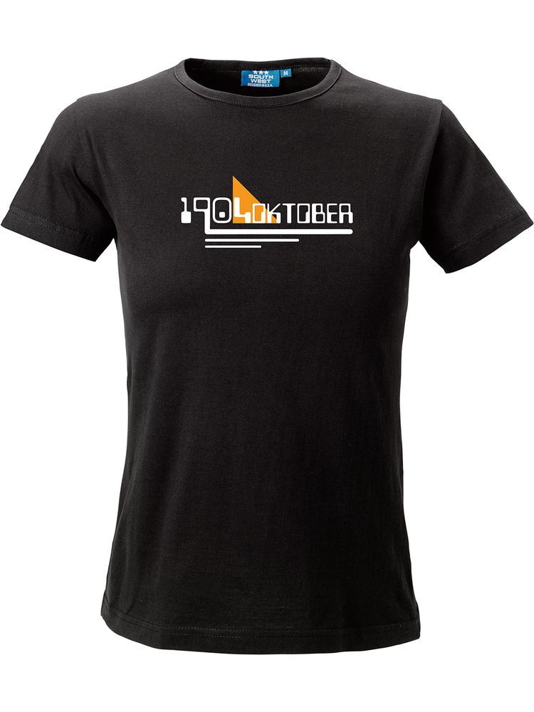 T-shirt Dam, Svart - 1904 Oktober