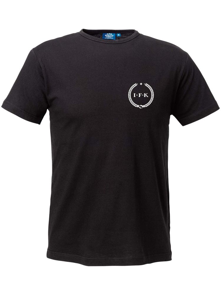 T-shirt Herr, Svart - Kransen (liten logo)