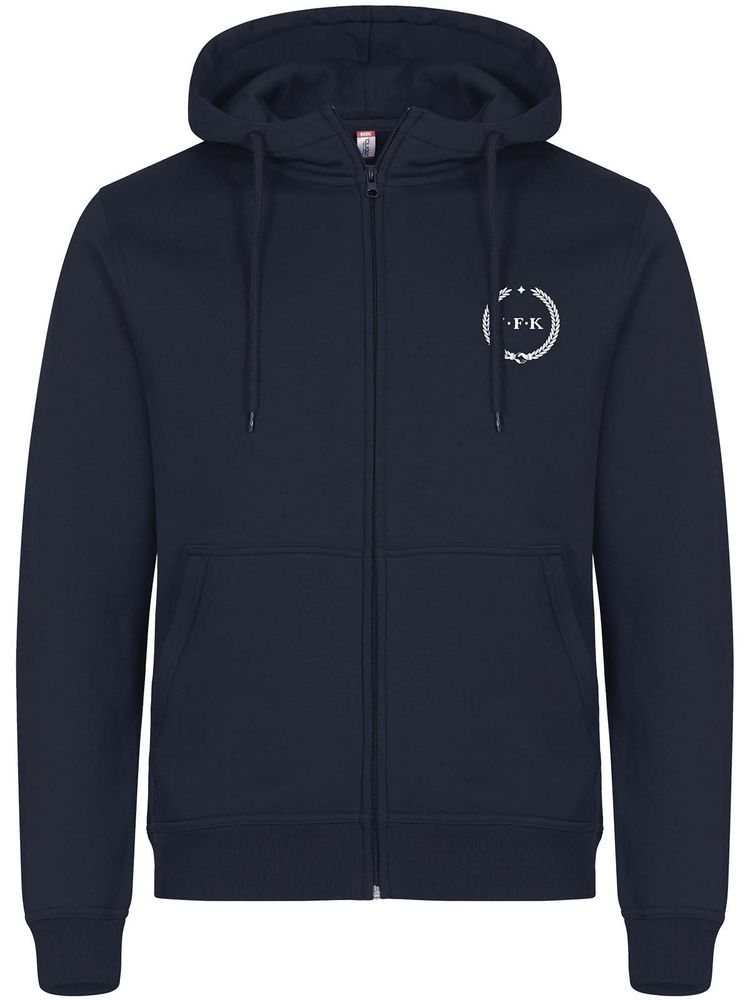 Full Zip Hoodie, Navy - Kransen