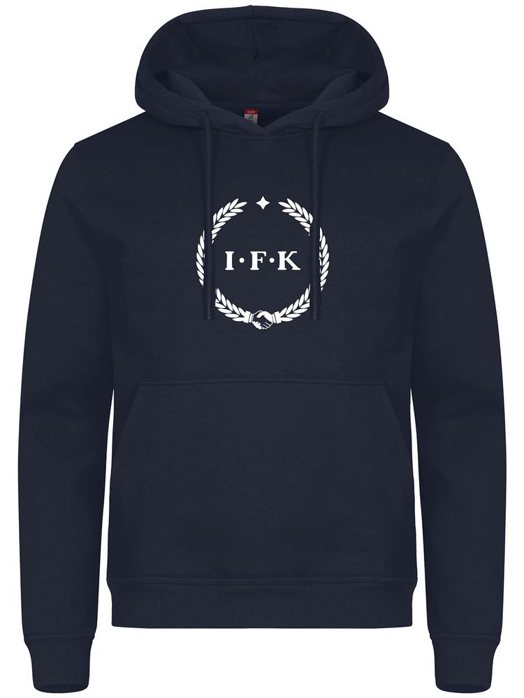 Hoodie, Navy - Kransen (stor logo)