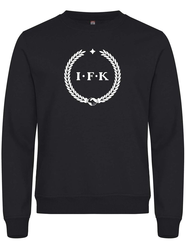 Sweatshirt, Black - Kransen (stor logo)