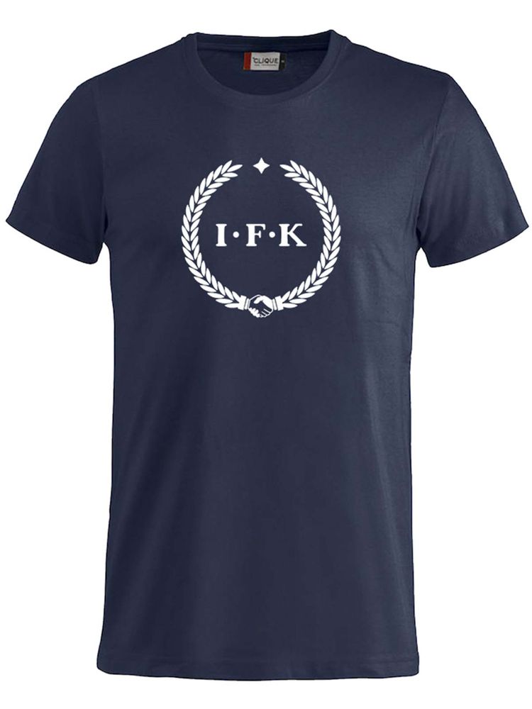 T-shirt Junior, Navy - Kransen (stor logo)