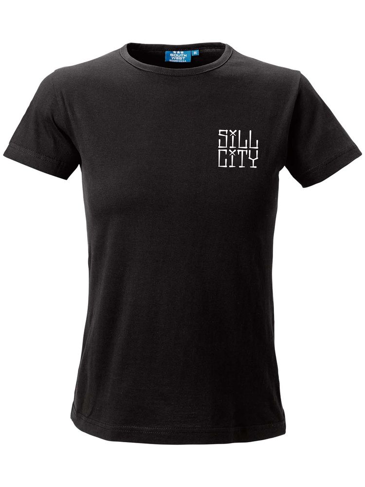 T-shirt Dam, Svart - Sill City Text (liten logo)