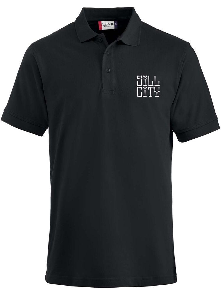 Polo, Black - Sill City Text
