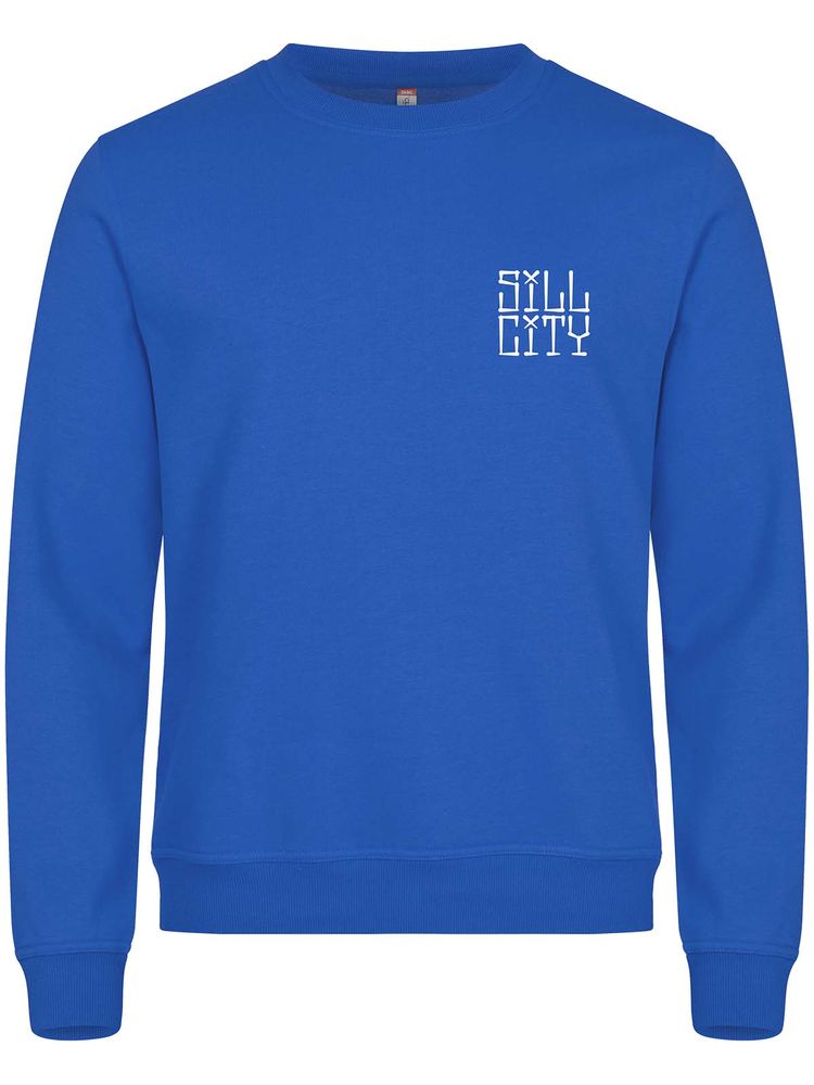 Sweatshirt, Blue - Sill City Text (liten logo)