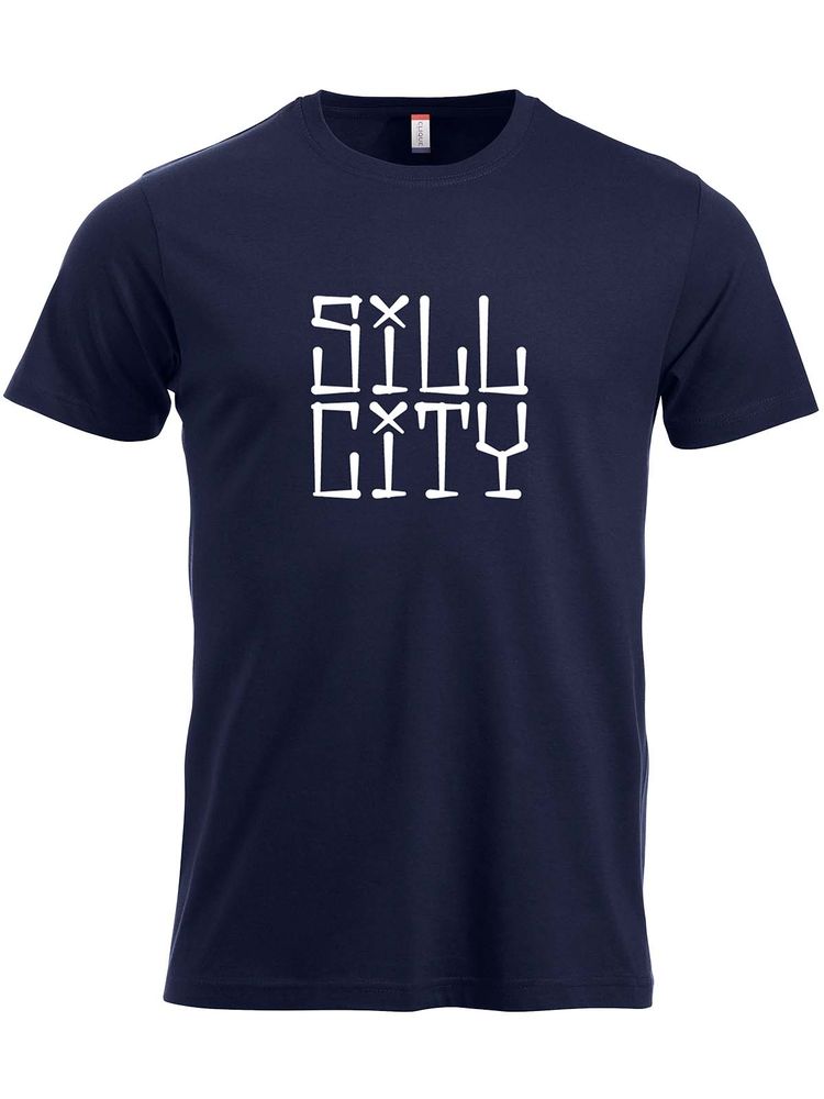T-shirt, Navy - Sill City Text (stor logo)