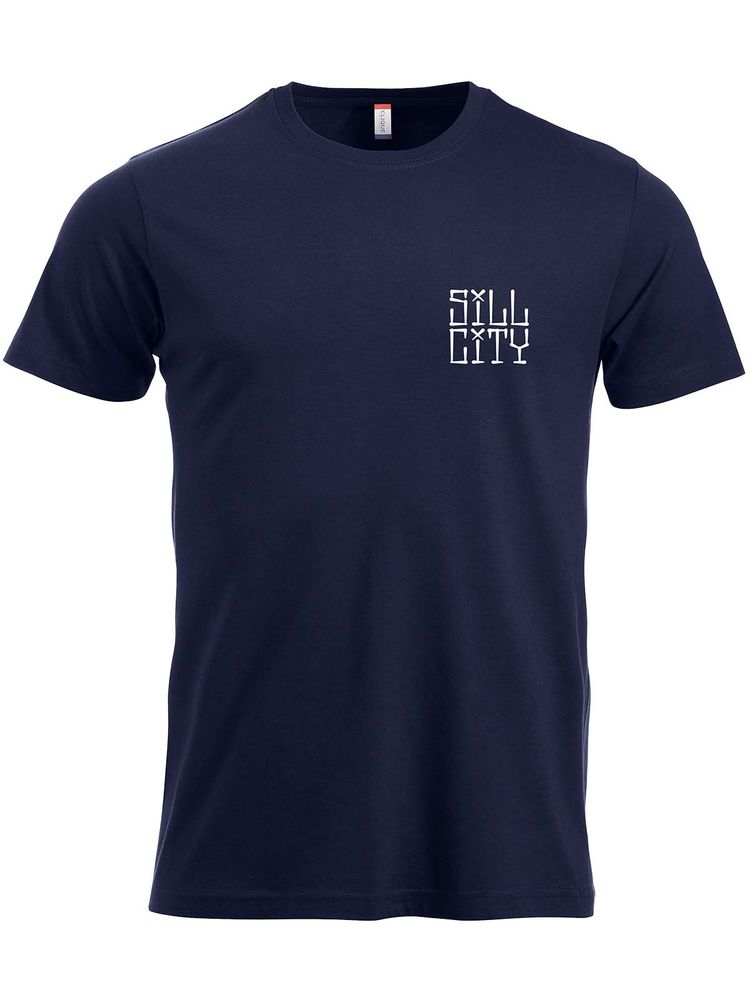 T-shirt, Navy - Sill City Text (liten logo)