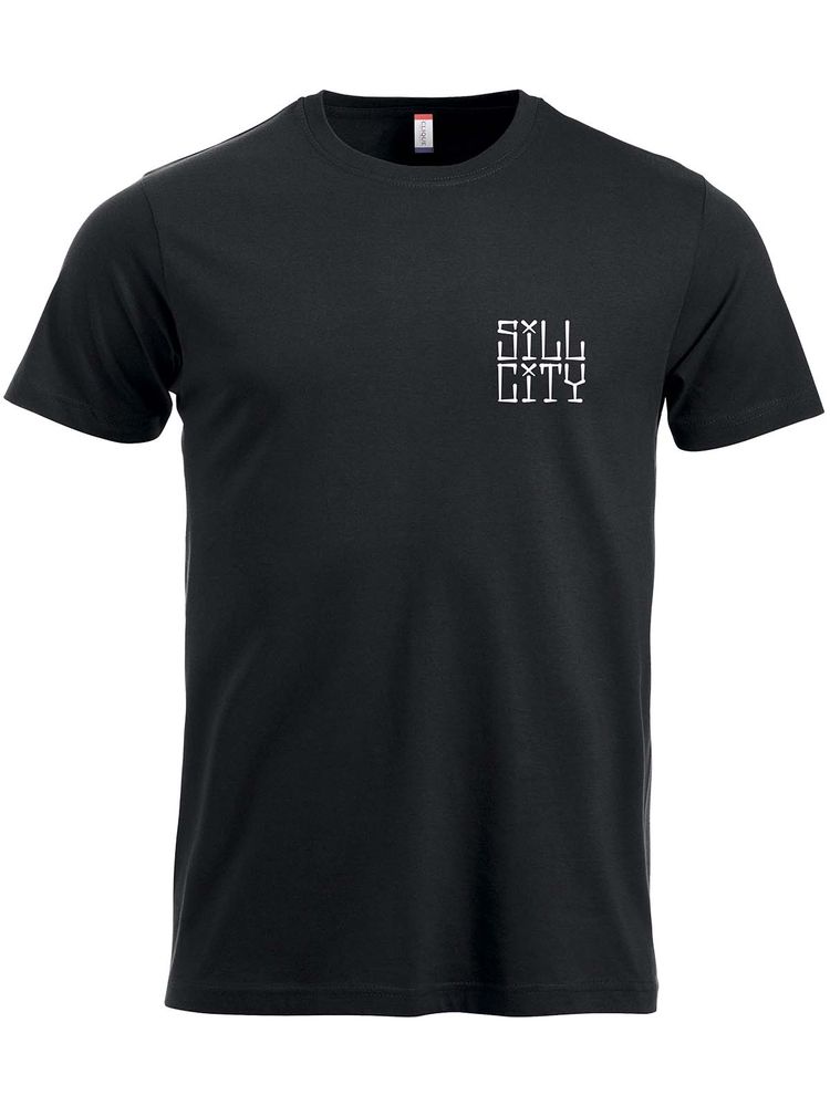 T-shirt, Black - Sill City Text (liten logo)