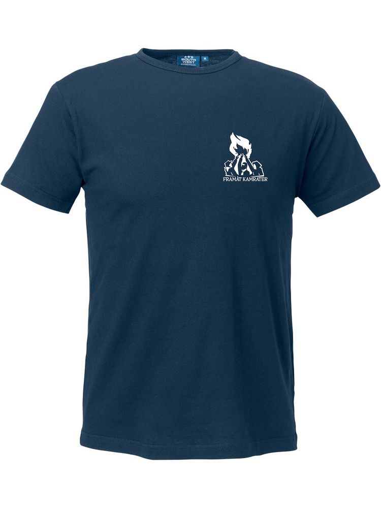 T-shirt Herr, Marinblå - Framåt (liten logo)