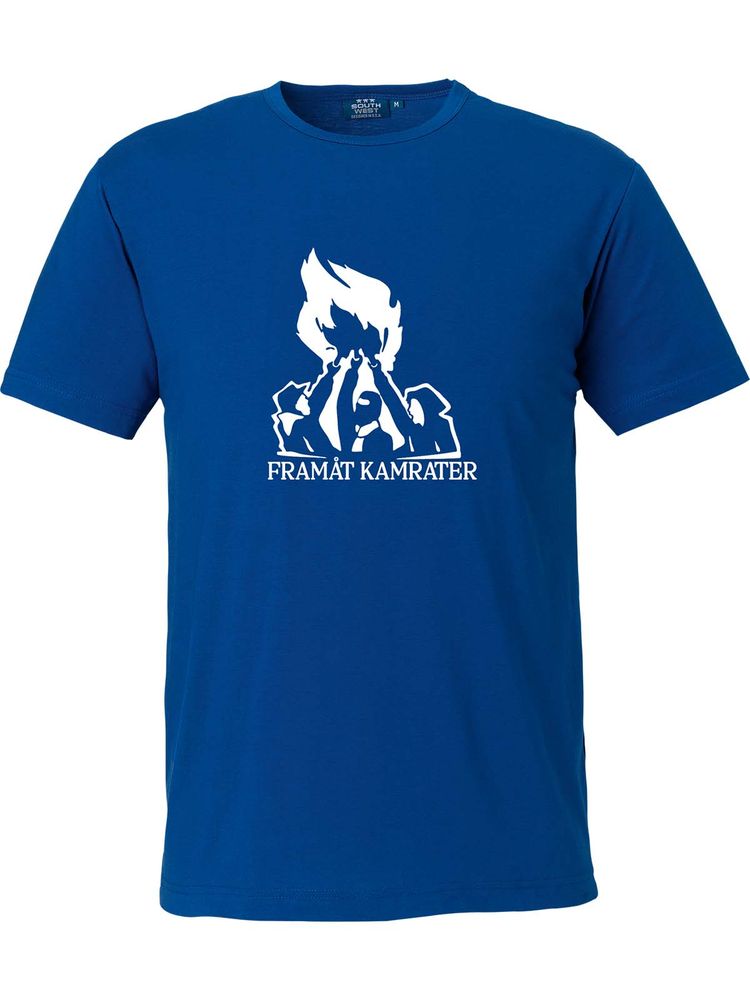 T-shirt Herr, Blå - Framåt (stor logo)