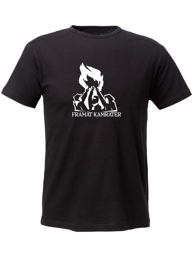 T-shirt Herr, Svart - Framåt (stor logo)