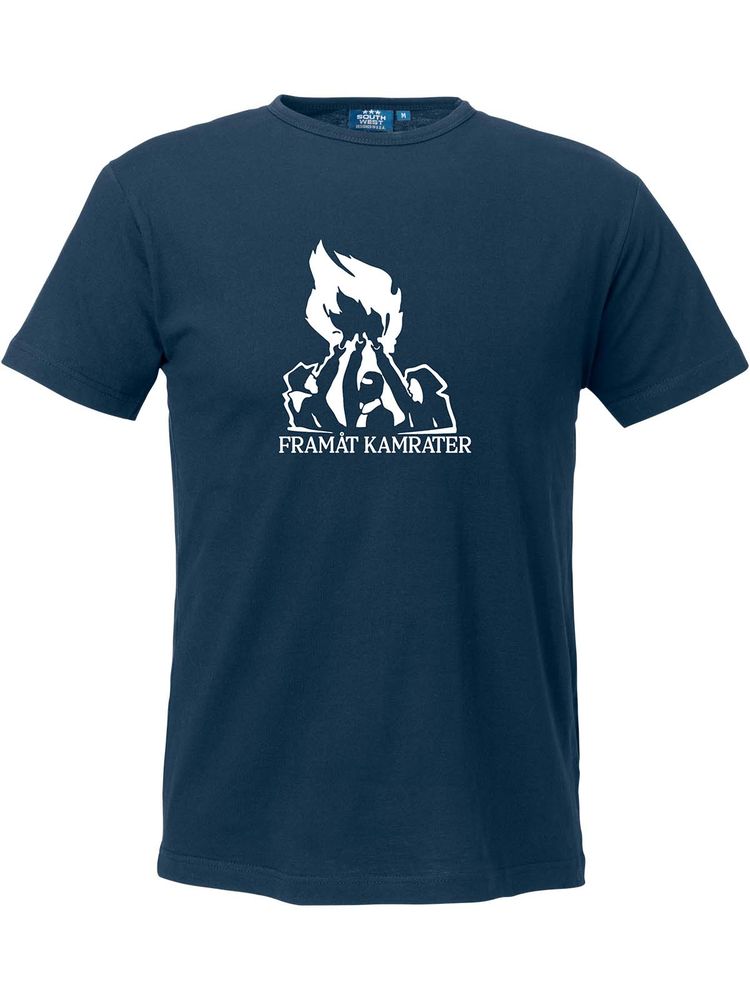 T-shirt Herr, Marinblå - Framåt (stor logo)