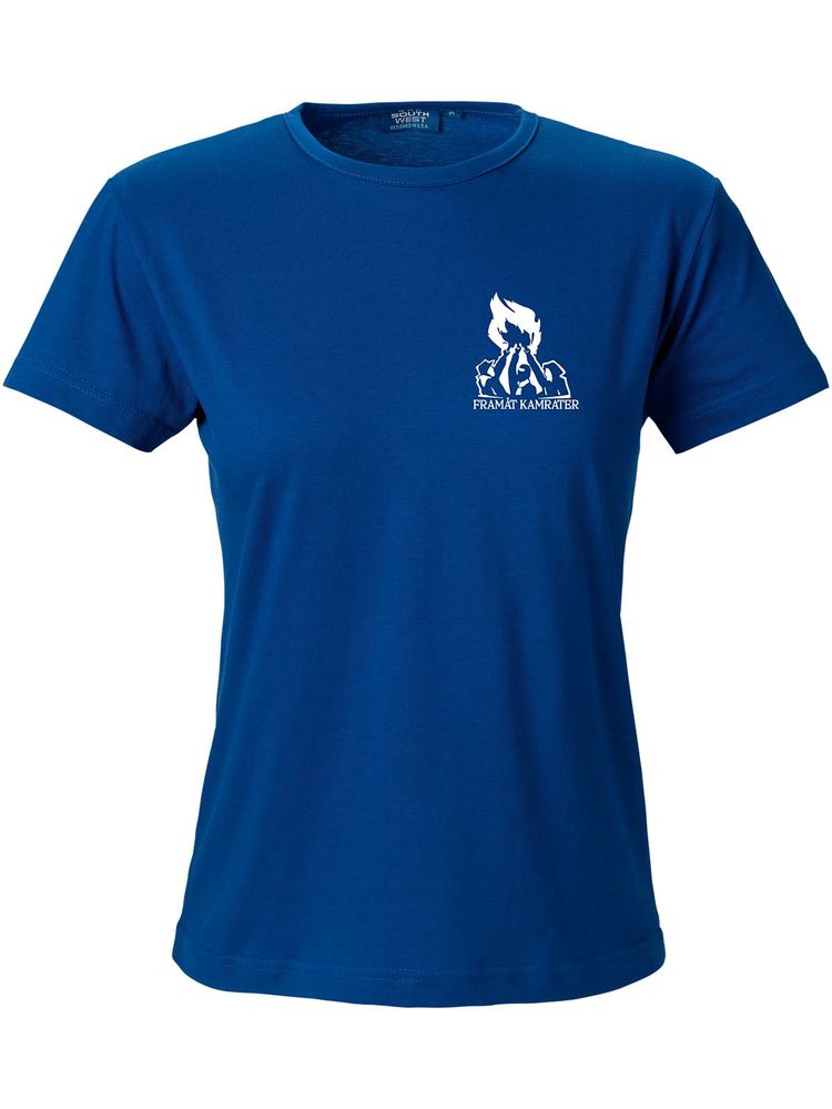 T-shirt Dam, Blå - Framåt (liten logo)