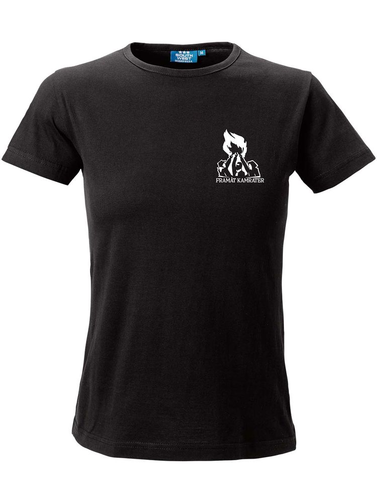 T-shirt Dam, Svart - Framåt (liten logo)