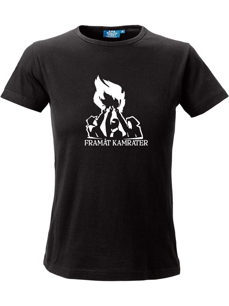 T-shirt Dam, Svart - Framåt (stor logo)