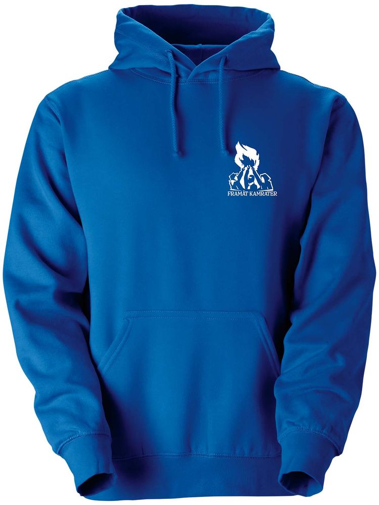 Hoodtröja, Blå - Framåt (liten logo)