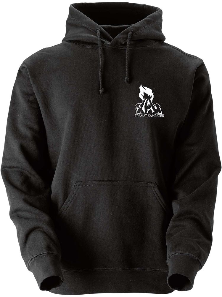 Hoodtröja, Svart - Framåt (liten logo)
