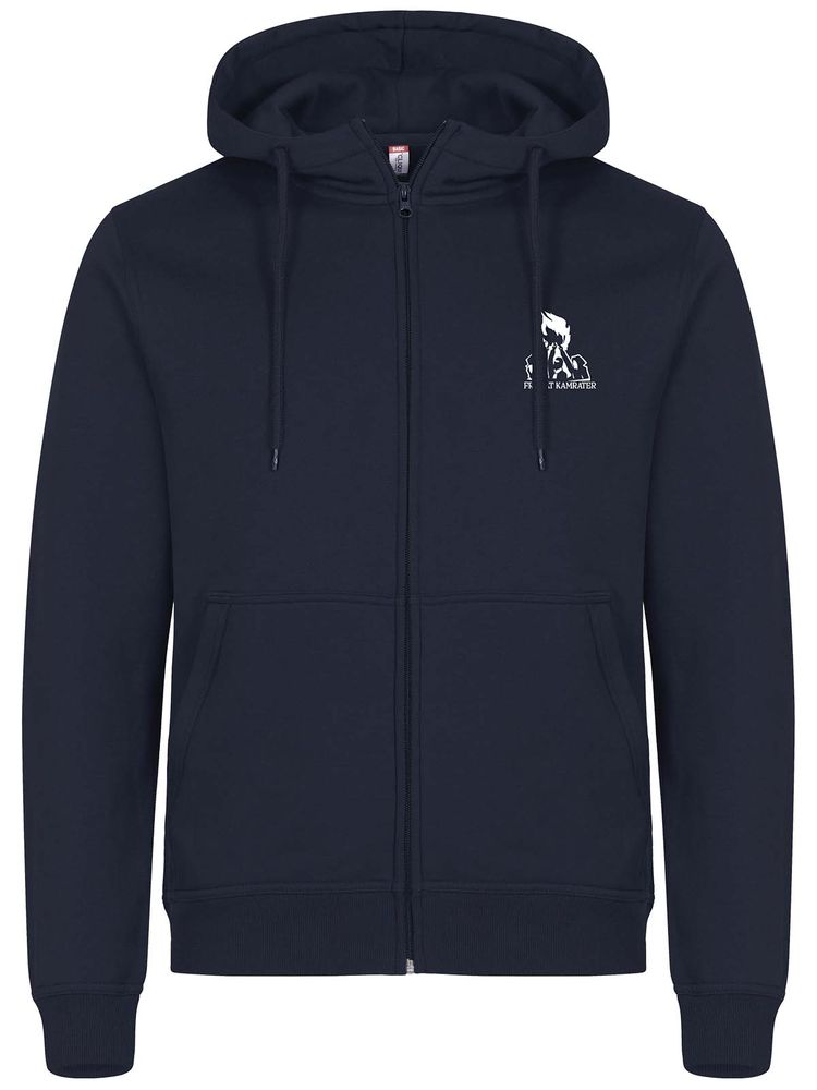 Full Zip Hoodie, Navy - Framåt Kamrater