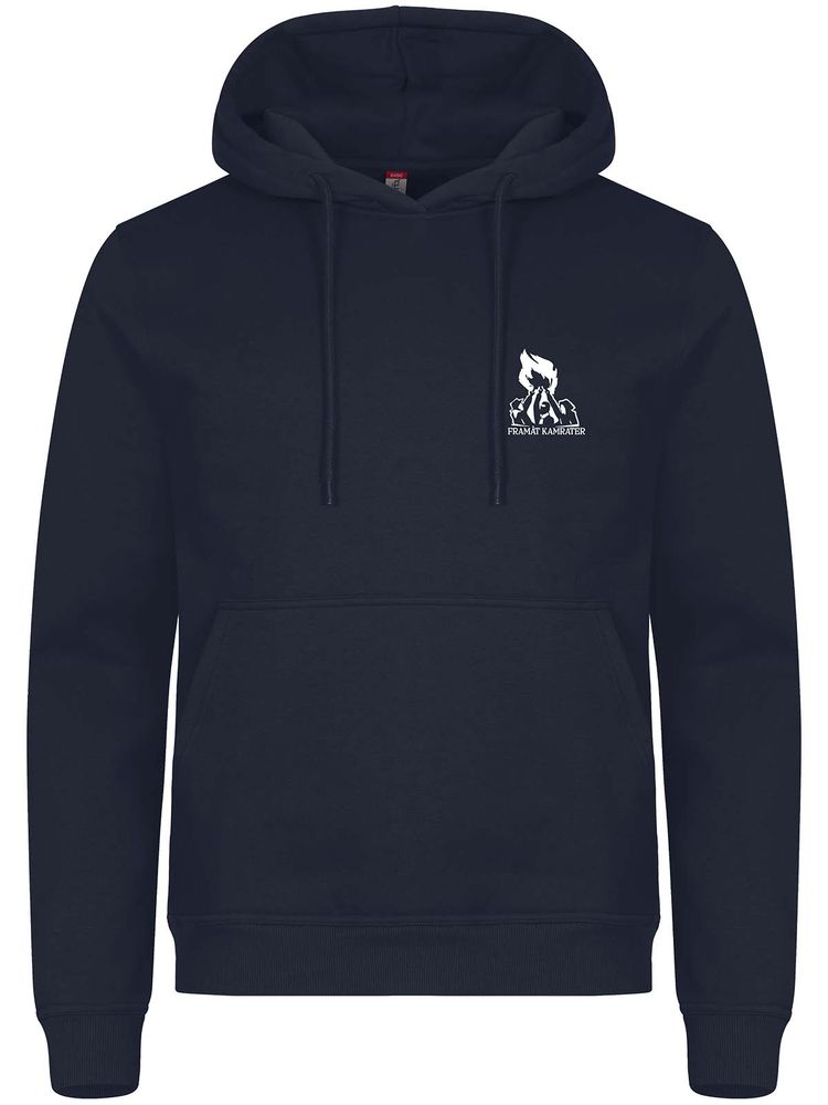 Hoodie, Navy - Framåt Kamrater (liten logo)