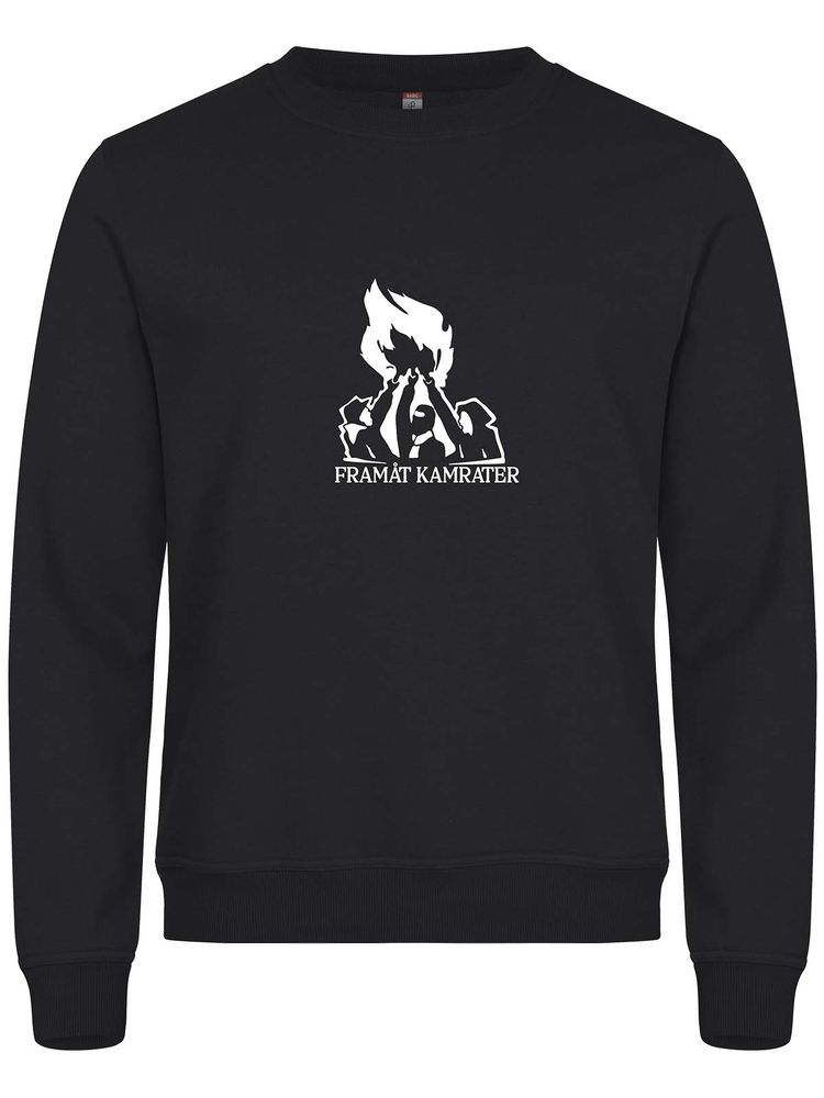 Sweatshirt, Black - Framåt Kamrater (stor logo)