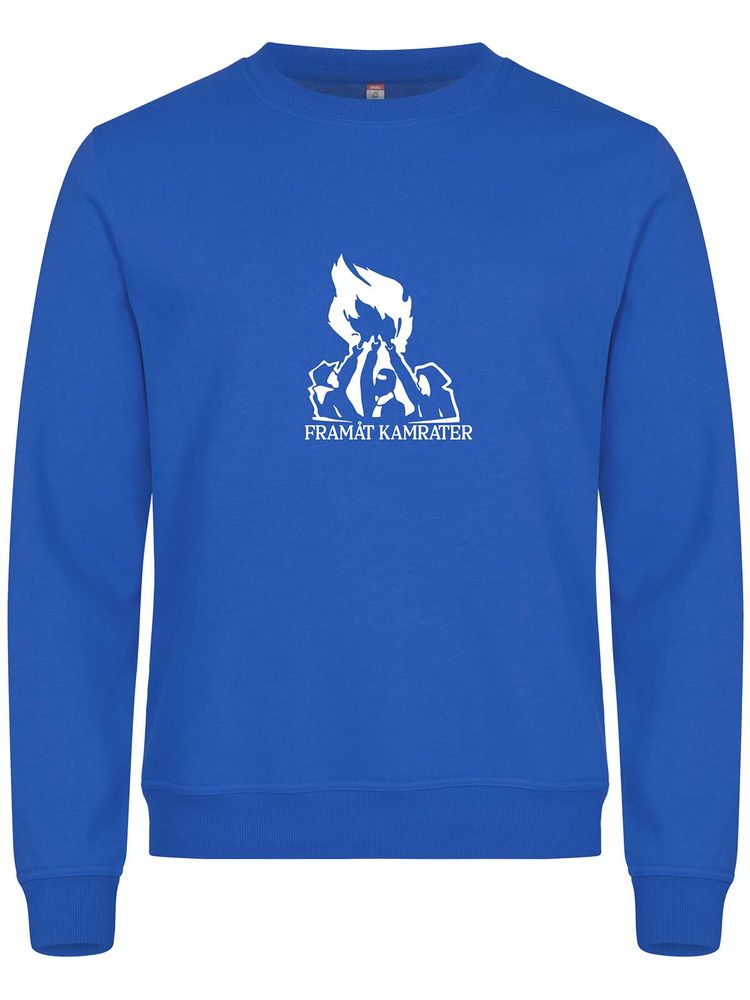Sweatshirt, Blue - Framåt Kamrater (stor logo)