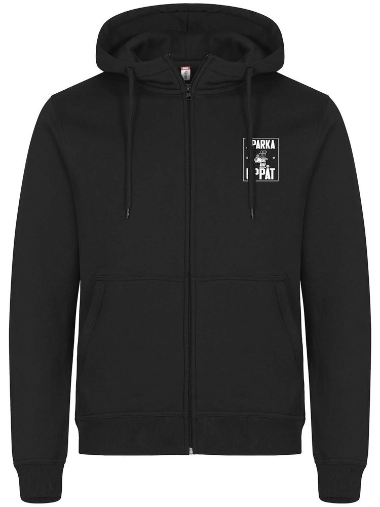 Full Zip Hoodie, Black - Sparka Uppåt