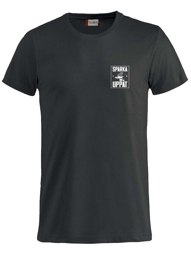 T-shirt Junior, Black - Sparka Uppåt (liten logo)
